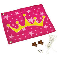 AXI Prinzessenfahne mit Hisssystem rosa B/L: ca. 55x45 cm Prinzessenfahne mit Hisssystem - rosa (55,00/45,00cm) - AXI