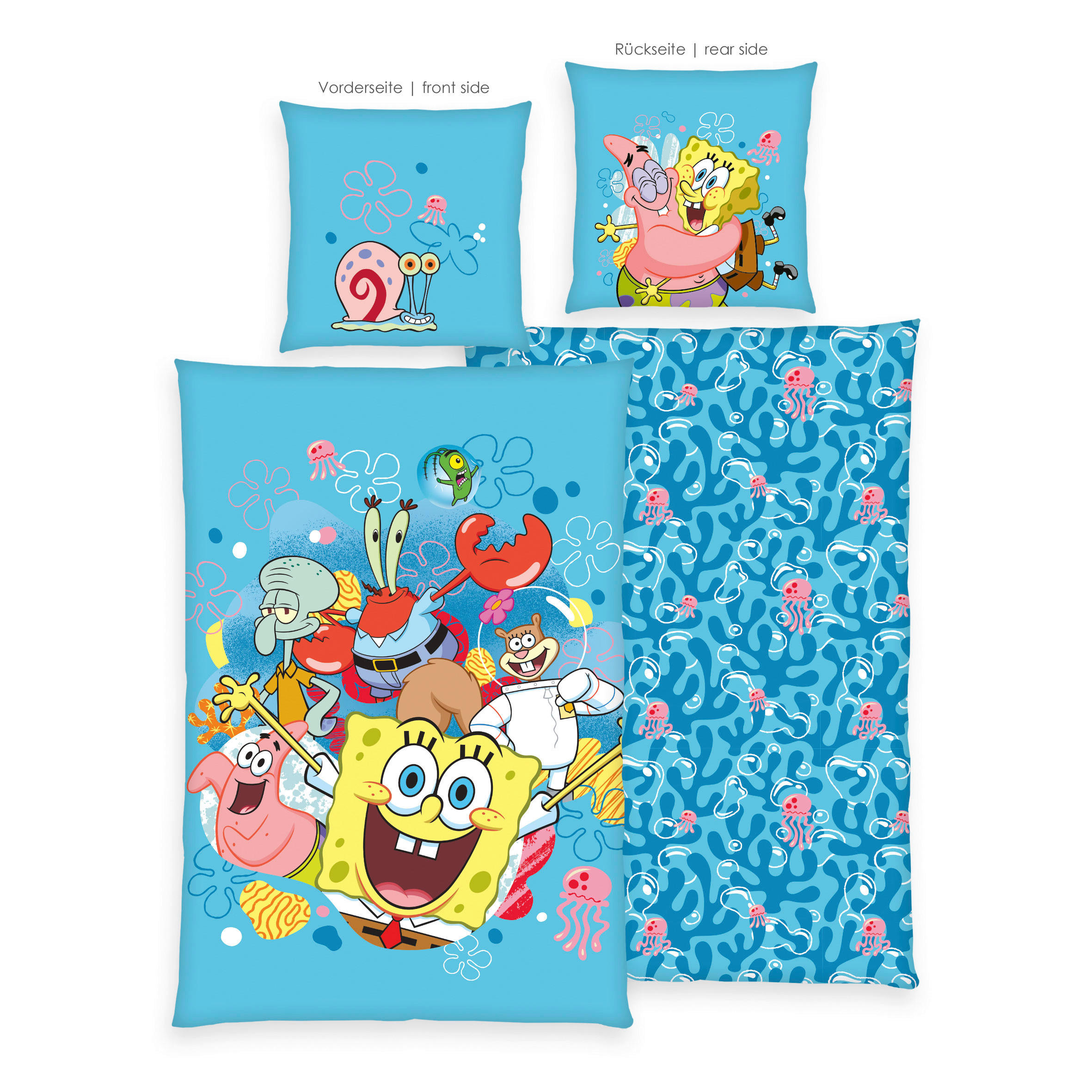 Bettwäsche Renforce Bettwäsche Spongebob - bunt - Spongebob