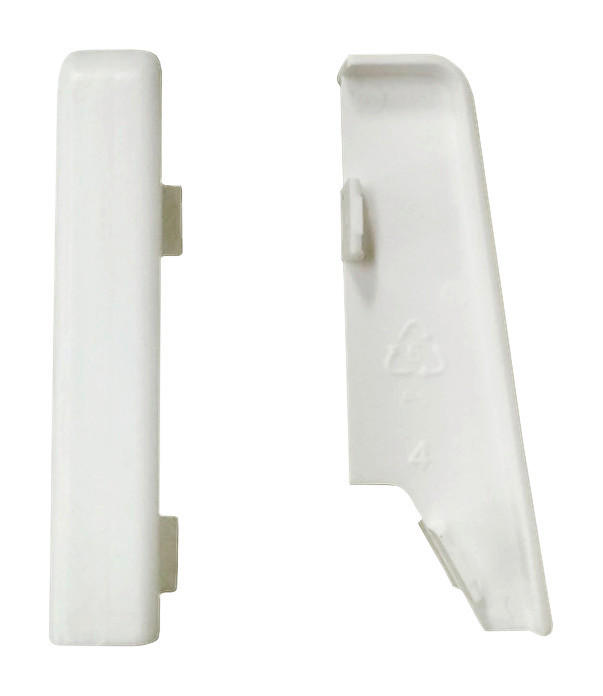 Verlängerung weiß L/B/H: ca. 1x1x5,8 cm Verbinder Weiß 58mm (2 Stück) - weiß (1,00/1,00/5,80cm)