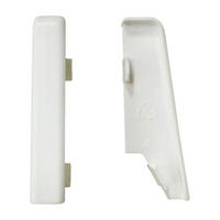 Verlängerung weiß L/B/H: ca. 1x1x5,8 cm Verbinder Weiß 58mm (2 Stück) - weiß (1,00/1,00/5,80cm)