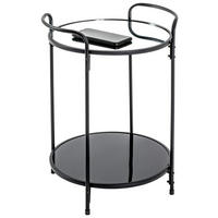 Beistelltisch  schwarz H/D: ca. 50x37 cm Esens_Beistelltisch 22556 - schwarz (37,00/50,00cm)