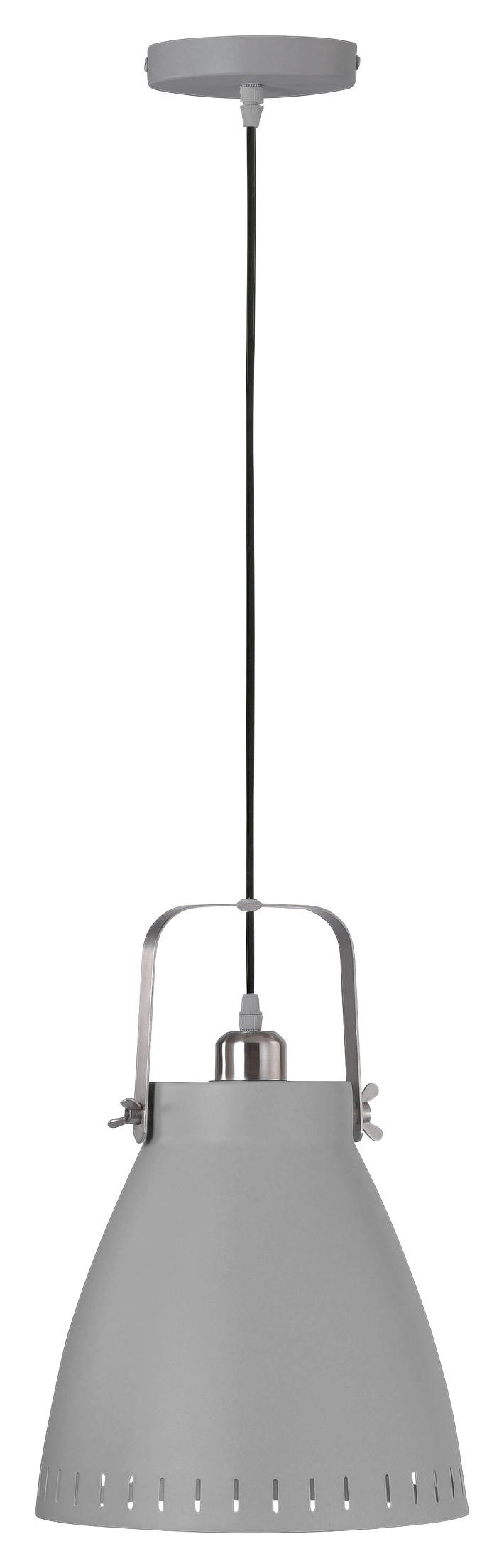 Just Light Pendelleuchte PN11059-15 grau Stahl B/H/L: ca. 22x120x22 cm E27 1 Brennstellen EVA - grau (22,00/22,00/120,00cm) - Just Light