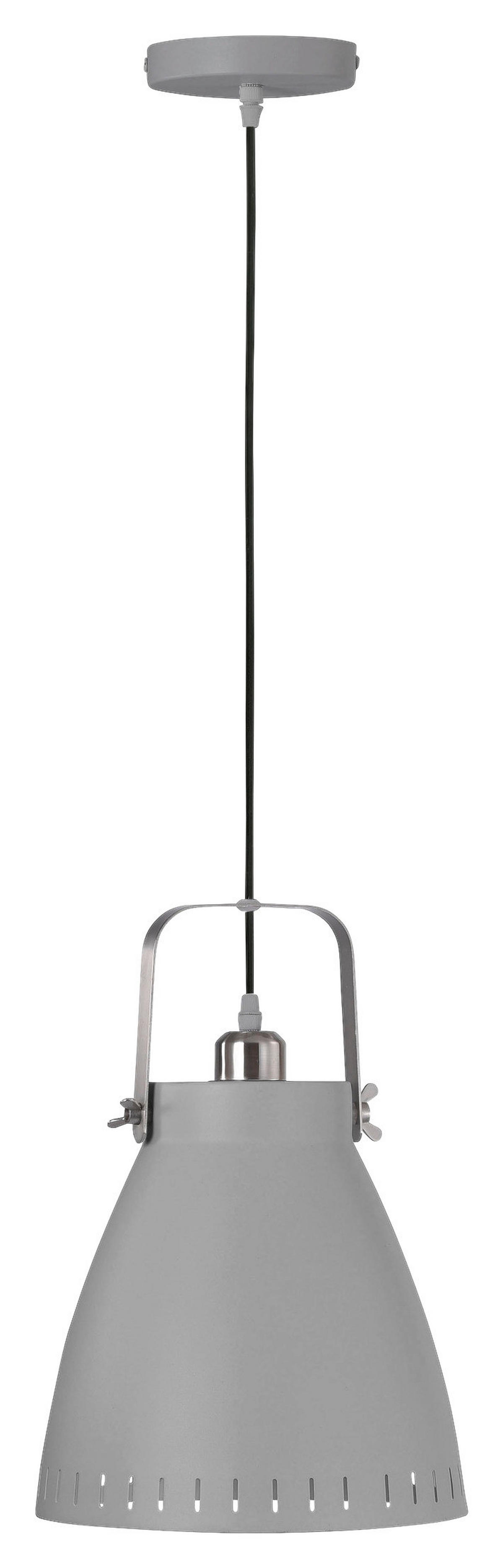Just Light Pendelleuchte PN11059-15 grau Stahl B/H/L: ca. 22x120x22 cm E27 1 Brennstellen EVA - grau (22,00/22,00/120,00cm) - Just Light