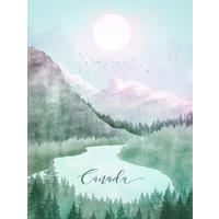 Komar Poster Vintage Travel Canada Landschaft B/L: ca. 30x40 cm Vintage Travel Canada - (30,00/40,00cm) - Komar