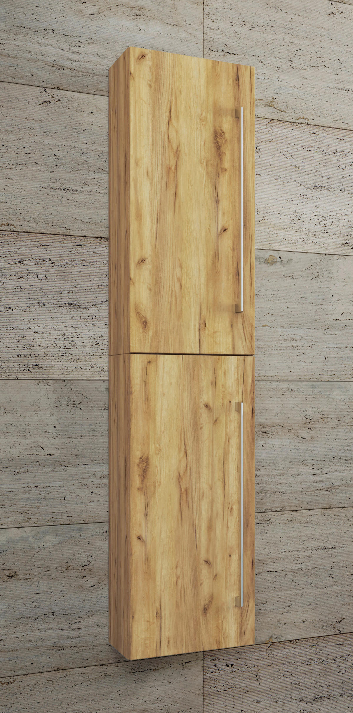 Hochschrank Badinos Eiche Honig Nachbildung B/H/T: ca. 33x150x22 cm Badinos - Eiche (33,00/150,00/22,00cm) - VCM Möbel