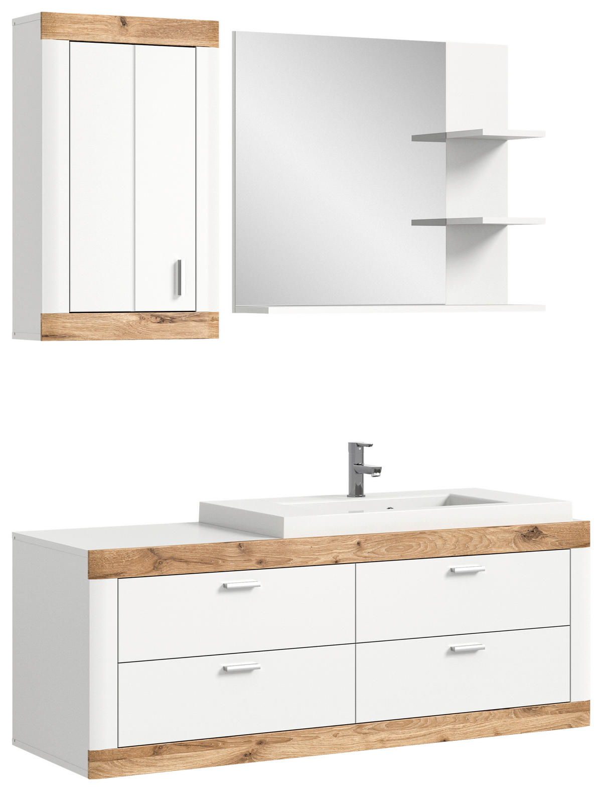Badezimmer-Set LAREDO B/H/T: ca. 132x172x48 cm LAREDO - (132,00/172,00/48,00cm) - xonox.home