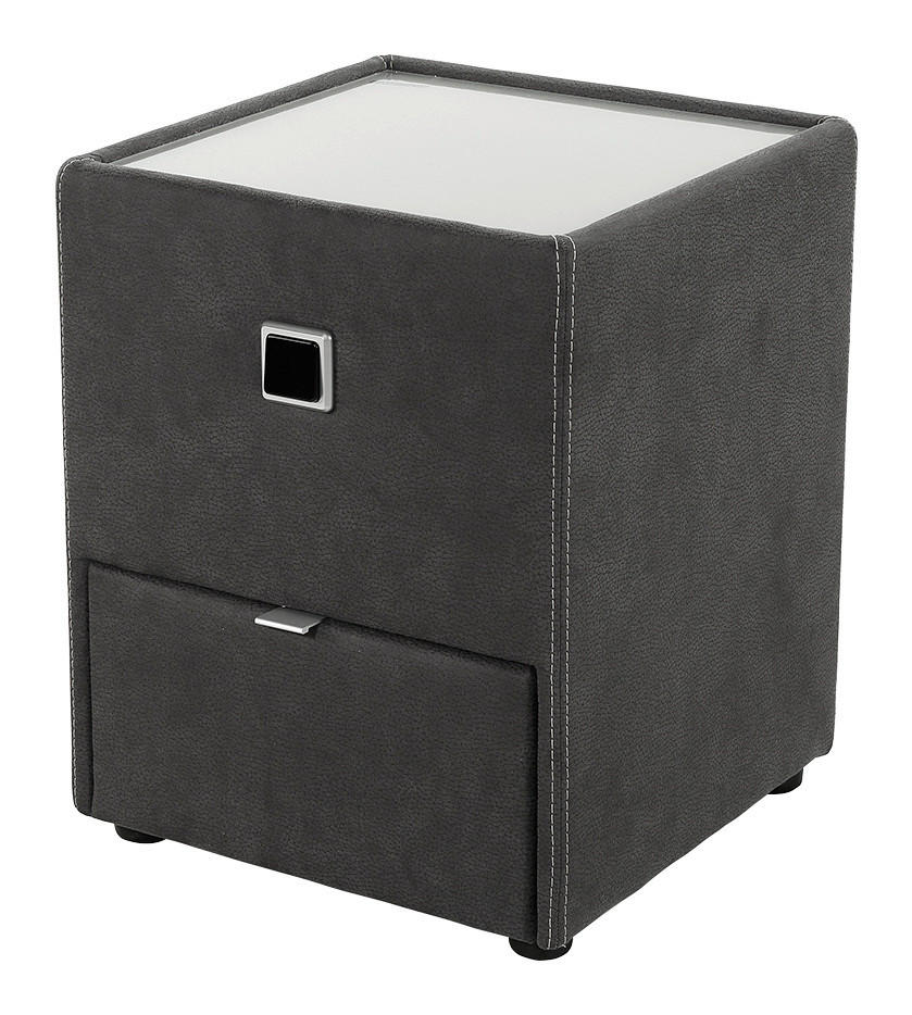 Nachtkonsole  dunkelgrau Lancy_Nachtkonsole 493/19 - dunkelgrau (43,00/53,00/45,00cm)