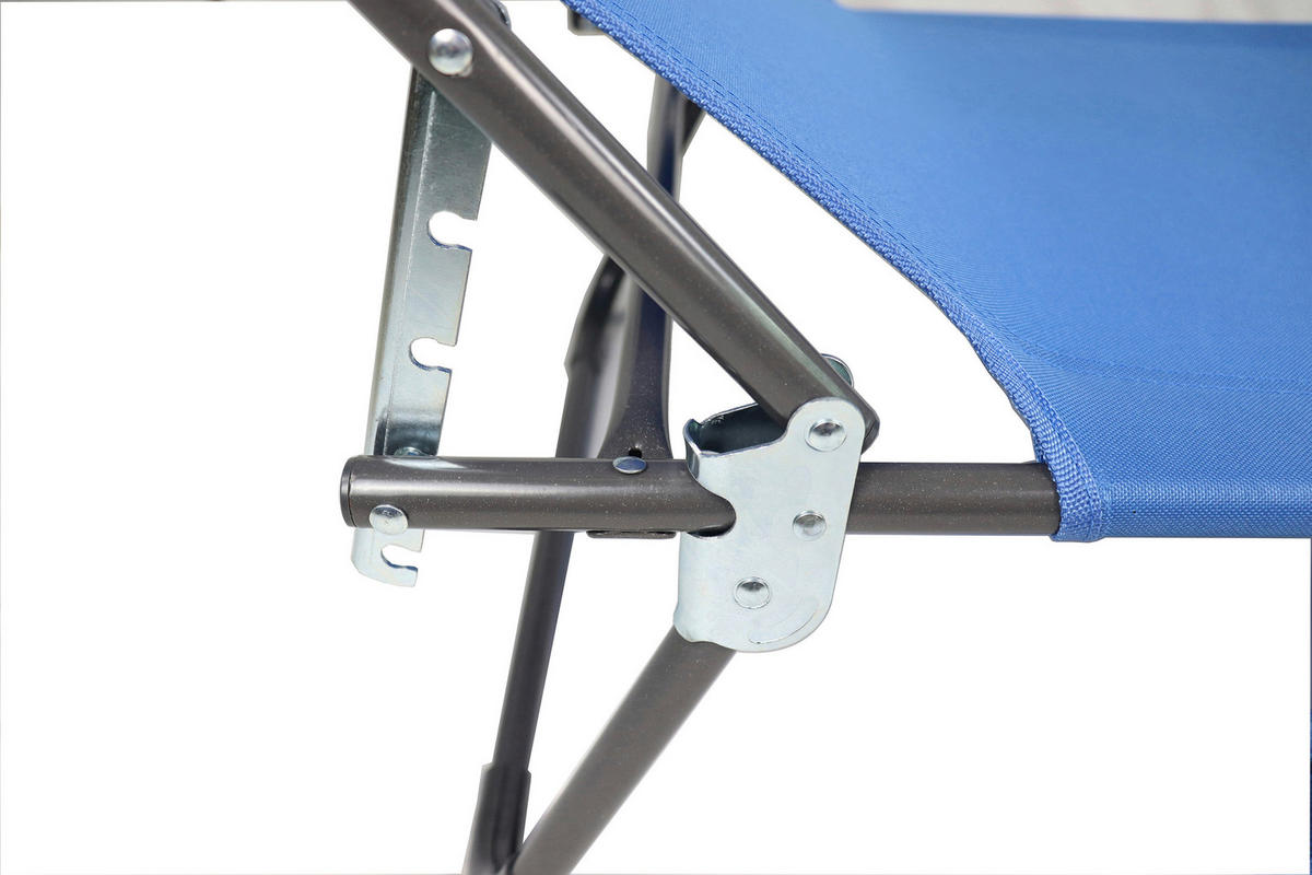 VCM Sonnenliege Bindox blau Stahl B/H/L: ca. 55x24x185 cm Bindox - blau (185,00/55,00/24,00cm) - VCM