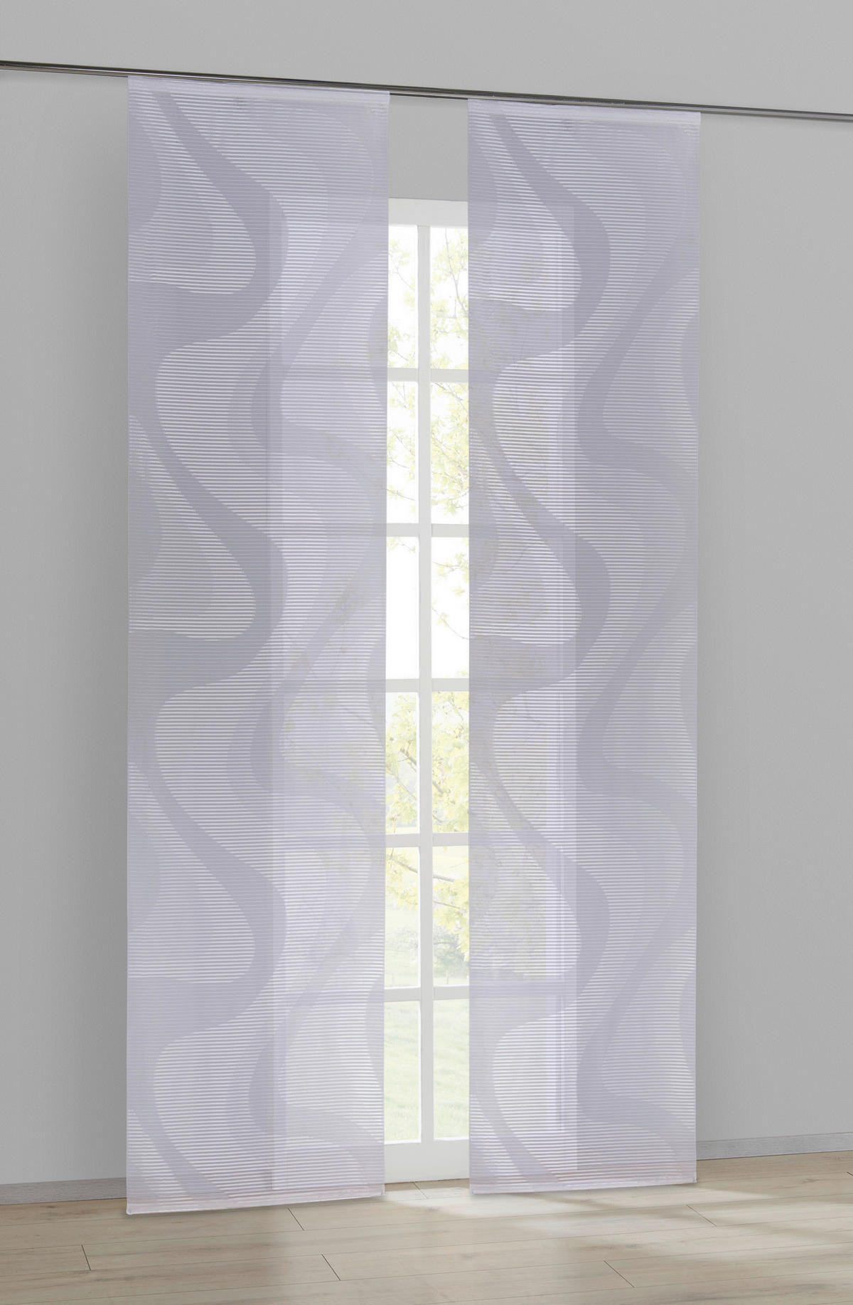 POCOline Schiebevorhang Gigi weiß B/L: ca. 60x245 cm Gigi - weiß (60,00/245,00cm) - POCOline