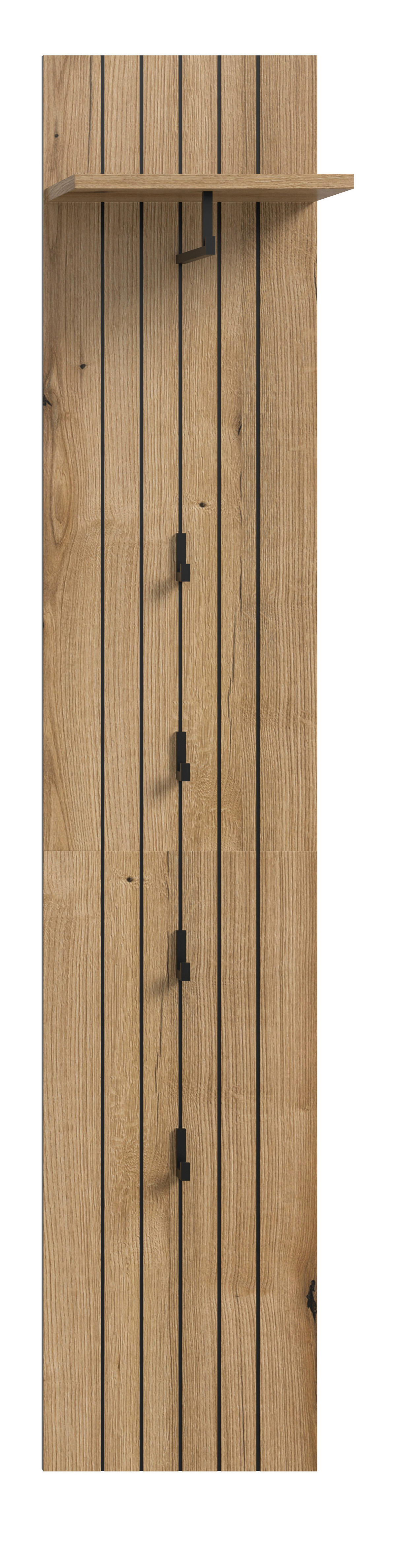 Garderobenpaneel STATION Evoke Oak Nachbildung B/H/T: ca. 31x160x27 cm STATION - (31,00/160,00/27,00cm) - xonox.home