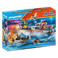 Playmobil City Action Seenot Löscheinsatz Rettungskreuzer 70140 Löscheinsatz Rettungskreuzer 70140 - bunt - Playmobil
