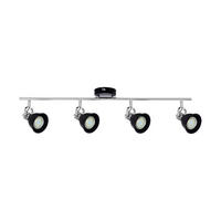 SPOT Light Spotbalken 2766414 schwarz Chrom Metall B/H/T: ca. 78x19x18 cm GU10 4 Brennstellen Anita - schwarz/Chrom (78,00/19,00/18,00cm) - SPOT Light