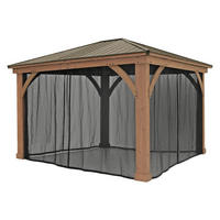 Westmann Pavillon-Moskitonetz Devon schwarz Mesh Devon - schwarz - Westmann
