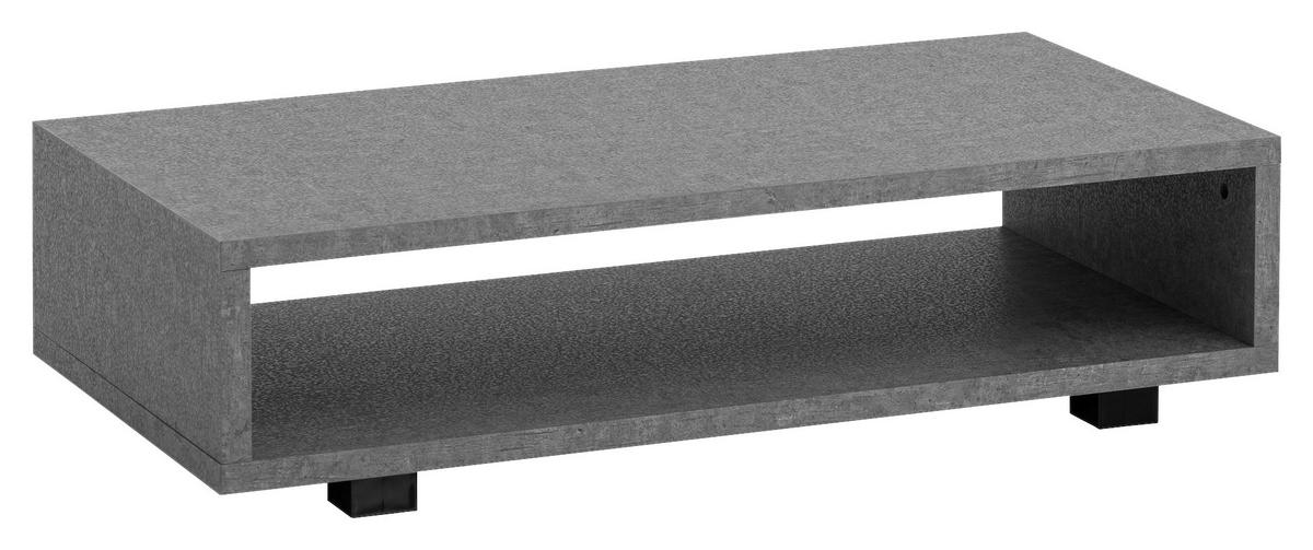 Couchtisch Beton Optik B/H/T: ca. 100x25x50 cm Couchtisch - Beton (100,00/25,00/50,00cm) - Wohnling