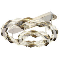 GLOBO LED-Deckenleuchte transparent Chrom Rauch Acryl Metall H/D: ca. 24x55 cm KARILION - Rauch/Chrom (55,00/24,00cm) - GLOBO