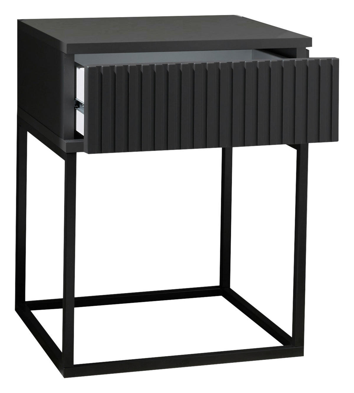 Nachtkonsole Marle Graphit B/H/T: ca. 40x52x39 cm Marle - Graphit/schwarz (40,00/52,00/39,00cm)