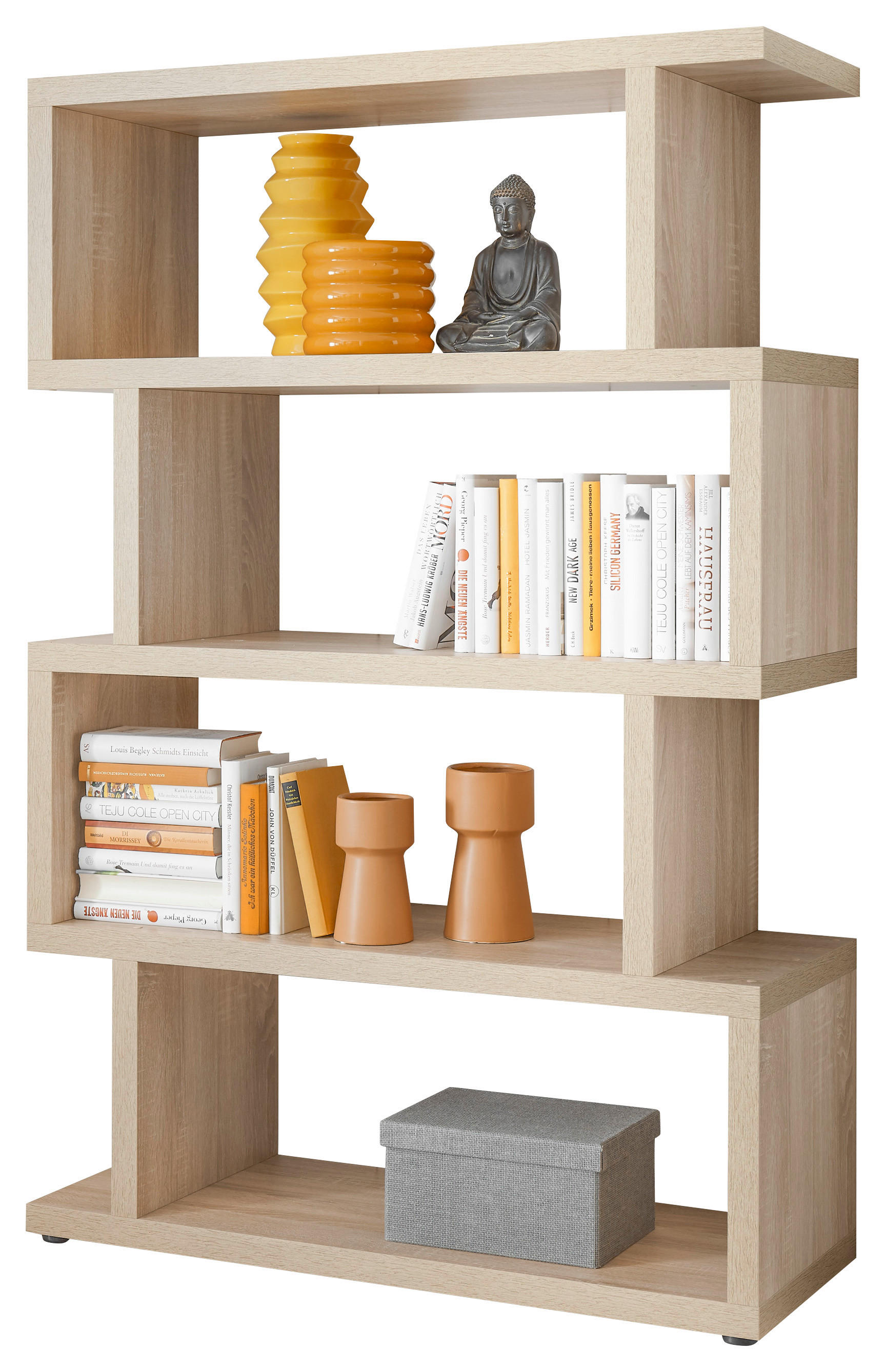 Standregal Style Eiche Sonoma Nachbildung B/H/T: ca. 100x152x38 cm Style - Eiche (100,00/152,00/38,00cm)