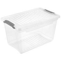 Aufbewahrungsbox transparent B/H/L: ca. 18,5x16x28,5 cm Clipbox_Leonie 5,4l - transparent (28,50/18,50/16,00cm)