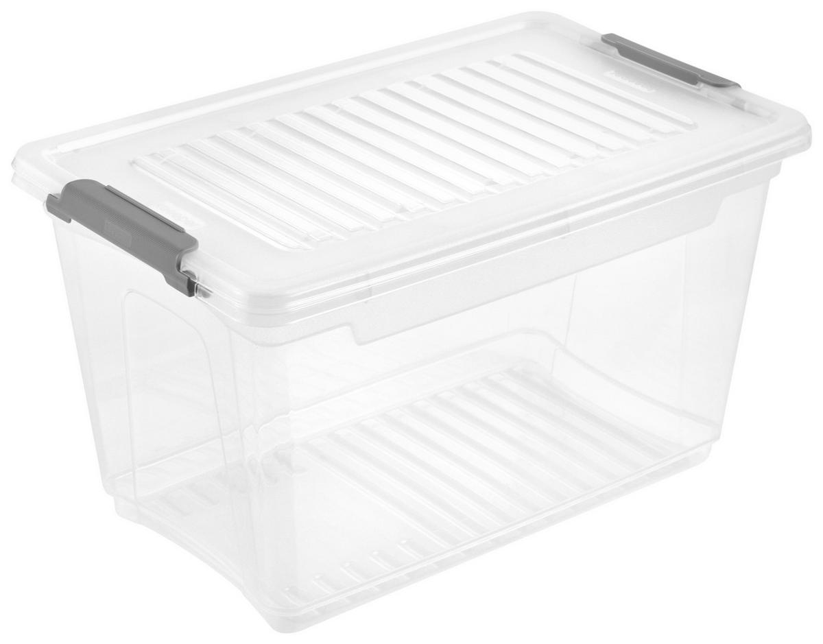 Aufbewahrungsbox transparent B/H/L: ca. 18,5x16x28,5 cm Clipbox_Leonie 5,4l - transparent (28,50/18,50/16,00cm)