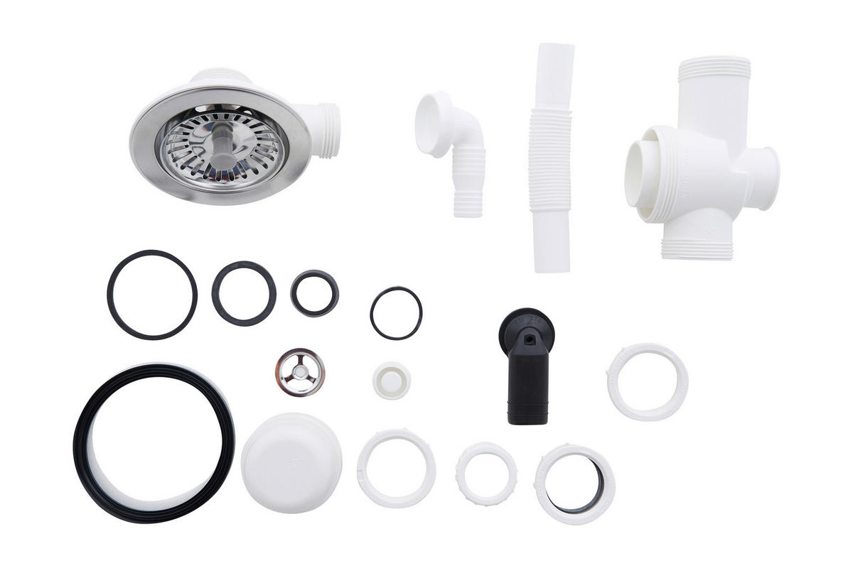 Respekta Einbauspüle Boston 86 x 50 W weiß Mineralite B/H/T: ca. 86x20x50 cm Boston 86 x 50 W - weiß (86,00/20,00/50,00cm) - Respekta