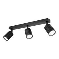 Lamkur Strahler schwarz Stahl B/H/L: ca. 6,5x16,5x45 cm 3 Brennstellen Prisma - schwarz (45,00/6,50/16,50cm) - Lamkur