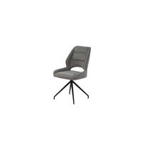 Stuhl  dunkelgrau Microfaser B/H/T: ca. 51x93x62 cm Korbach_Drehstuhl_6003516 - schwarz/dunkelgrau (51,00/93,00/62,00cm)