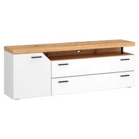 TV-Lowboard Nico Eiche Artisan Nachbildung weiß B/H/T: ca. 160x59x40 cm Nico - Eiche/weiß (160,00/59,00/40,00cm)