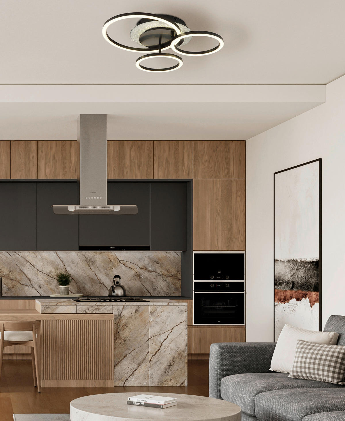 GLOBO Deckenventilator Deckenleuchte-Norberto - schwarz (32,00/13,00/40,50cm) - GLOBO