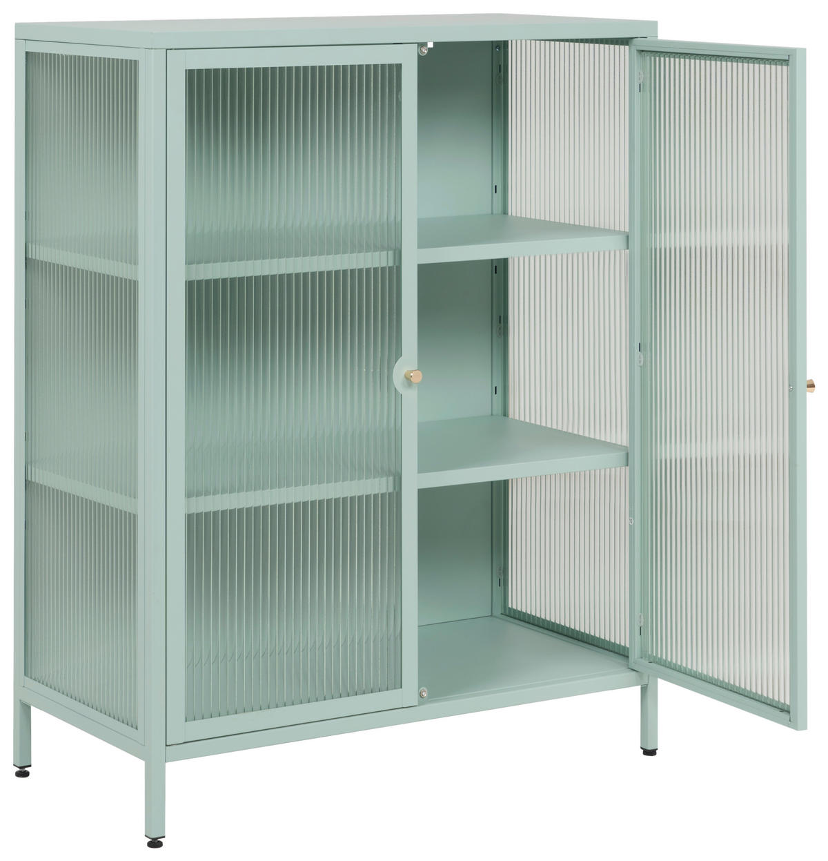 Vitrine Milton mint B/H/T: ca. 80x102x40 cm Milton - mint (80,00/102,00/40,00cm)