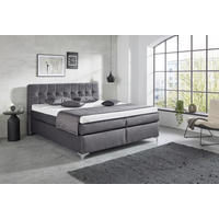 Boxspringbett Nairobi anthrazit Nairobi - Chrom/anthrazit (191,00/111,00/210,00cm)