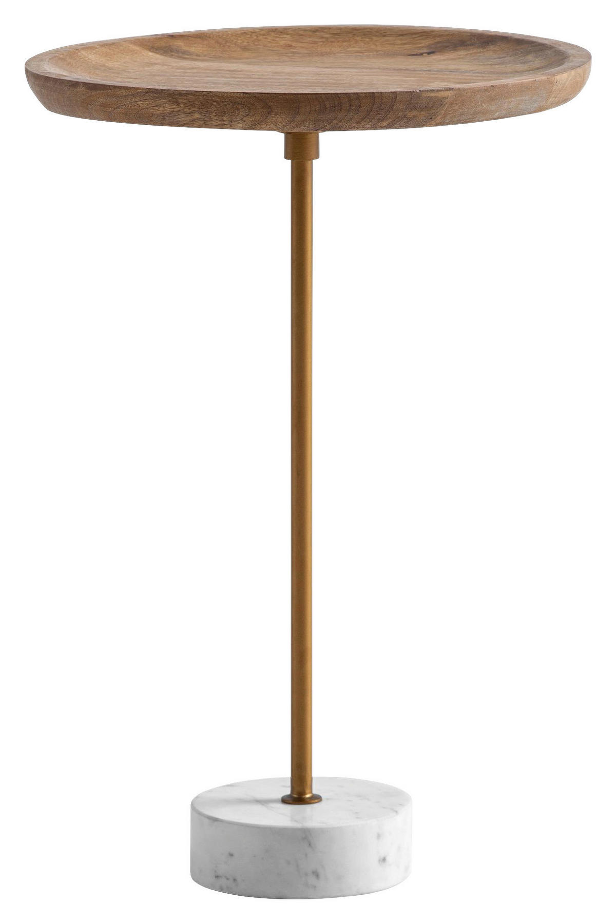 Beistelltisch Mango Marmor B/H/T: ca. 40x55x40 cm Beistelltisch - (40,00/55,00/40,00cm) - Wohnling