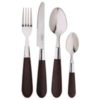 SAN IGNACIO Besteckset Brinny brown silber Edelstahl 24 tlg. Brinny brown - silber - SAN IGNACIO