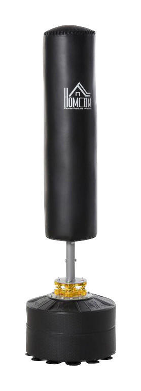 HOMCOM Standboxsack schwarz Stahl B/H: ca. 50x170 cm Standboxsack - schwarz (50,00/170,00cm) - HOMCOM