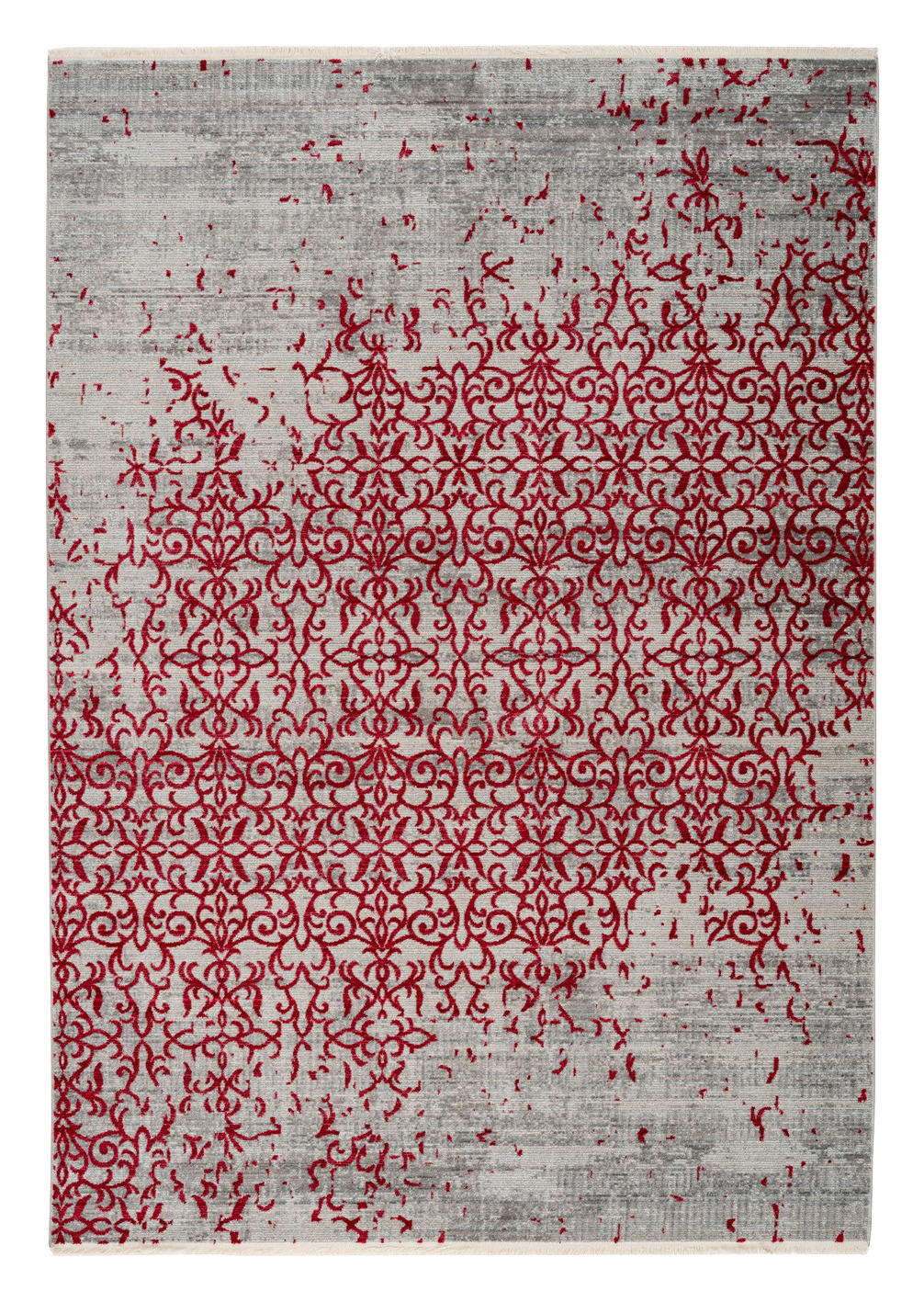 Arte Espina Kurzflorteppich Baroque 225 rot B/H/L: ca. 200x0,5x290 cm Baroque 225 - rot (290,00/200,00/0,50cm) - Arte Espina