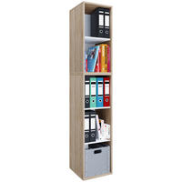 Regal Lona I Eiche Sonoma Nachbildung weiß B/H/T: ca. 35x183x37 cm Lona I - Eiche/weiß (35,00/183,00/37,00cm) - VCM Möbel