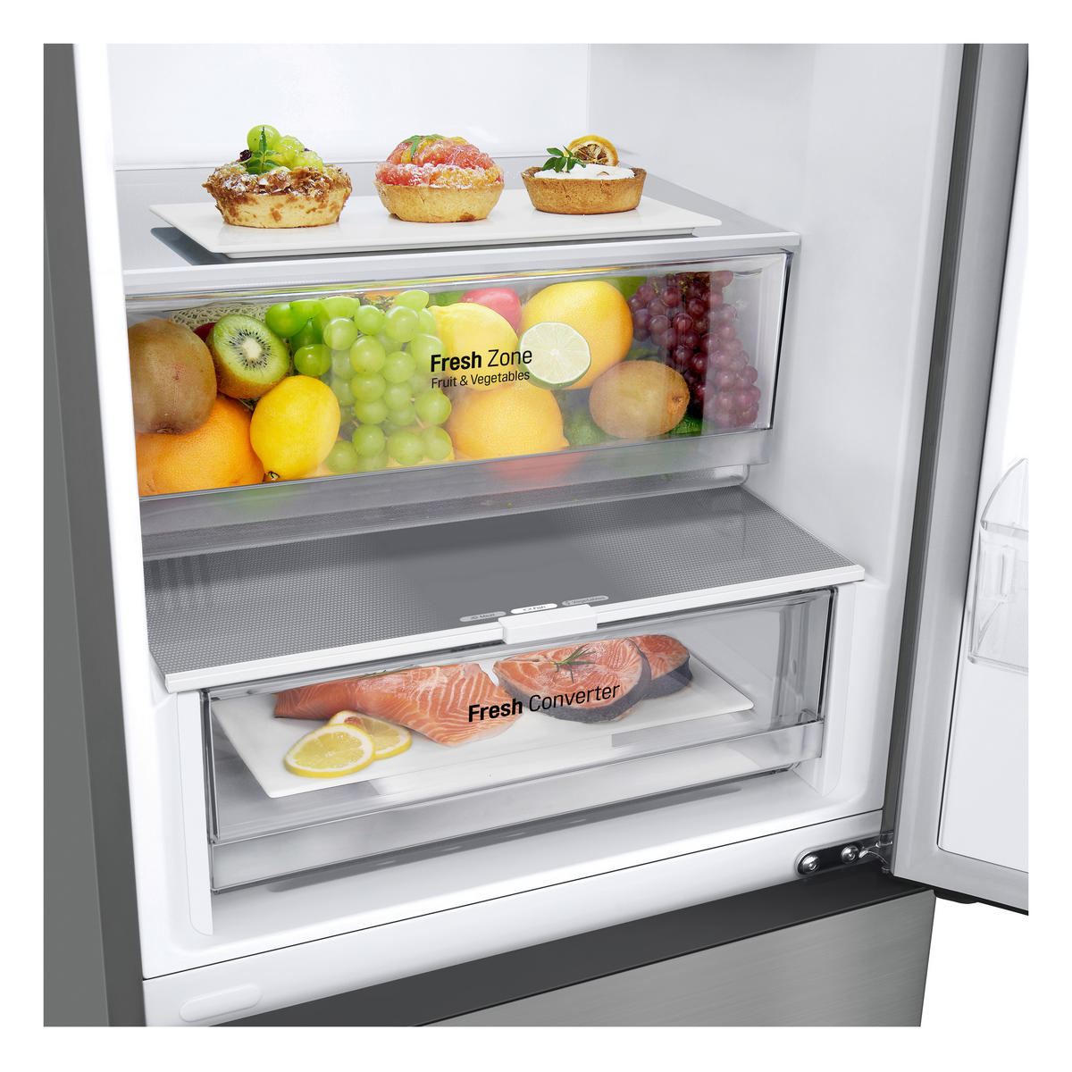 LG Kühl-/Gefrierkombination GBV22NCCPY Inox B/H/T: ca. 59,5x203x67,5 cm Kühl-/Gefrierkombi GBV22NCCPY - Inox (59,50/203,00/67,50cm) - LG