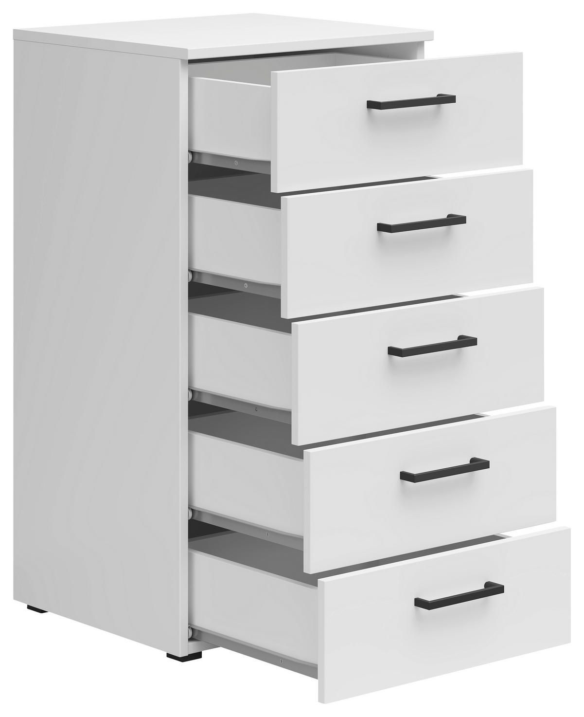 Kommode Multi-Stauraum Typ 14 weiß B/H/T: ca. 45x83x40 cm Multi-Stauraum Typ 14 - weiß (45,00/83,00/40,00cm)