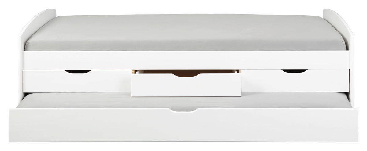 Funktionsbett RIEKA 90x200 weiß RIEKA 90x200 - weiß (205,00/98,00/63,00cm) - Inter Link