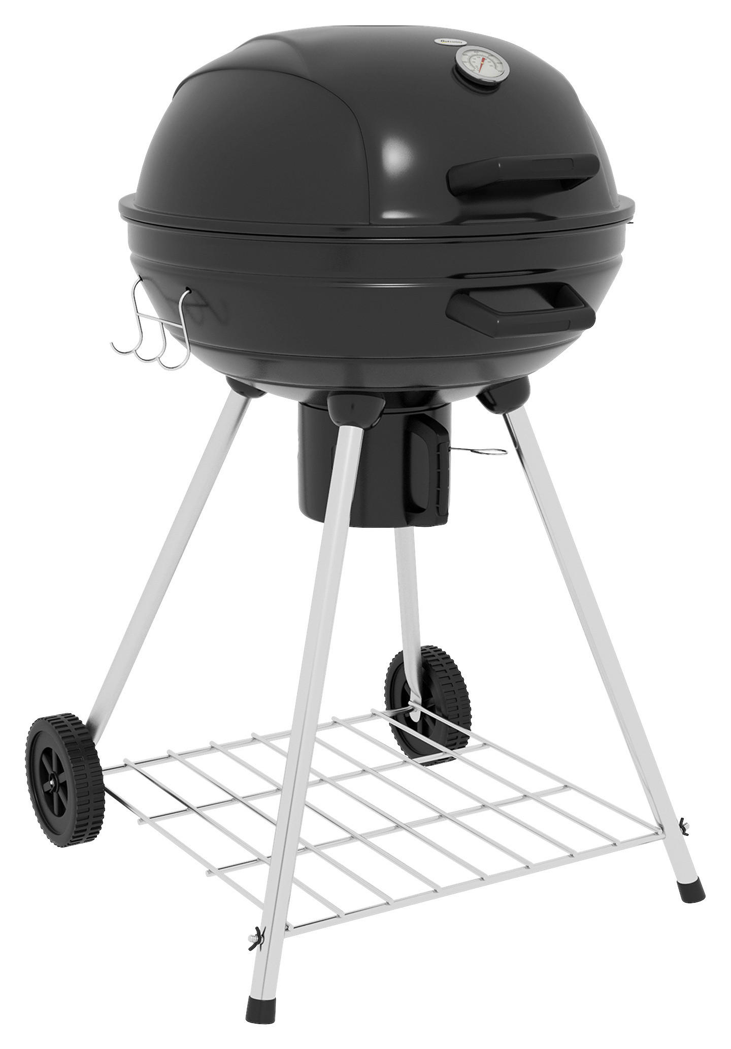 Outsunny Grill Edelstahl B/H/L: ca. 55x65x89 cm Holzkohlegrill - schwarz (89,00/55,00/65,00cm) - Outsunny