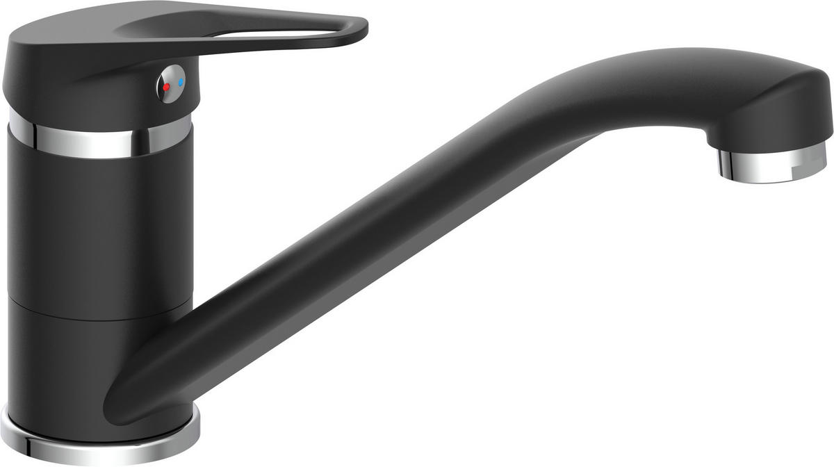 Spültisch-Armatur schwarz Spültischarmatur_Speed BLK - schwarz/Chrom (15,00/25,00cm) - Eisl