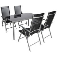 POCOline Patioset grau Alu Patioset_5tlg. - schwarz/grau - POCOline