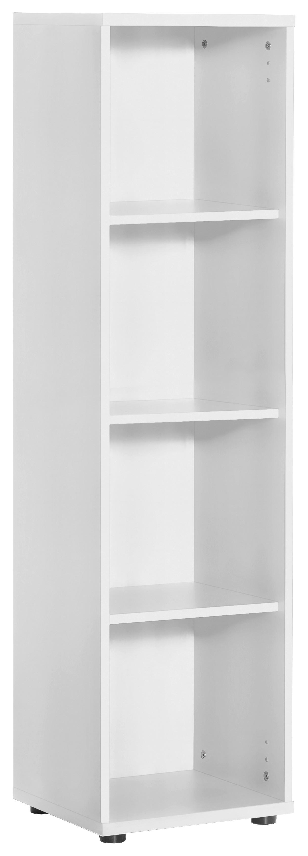 Regal Serie 200 perlweiß B/H/T: ca. 39,3x146,9x34,5 cm Serie 200 - perlweiß (39,30/146,90/34,50cm) - Möbelpartner