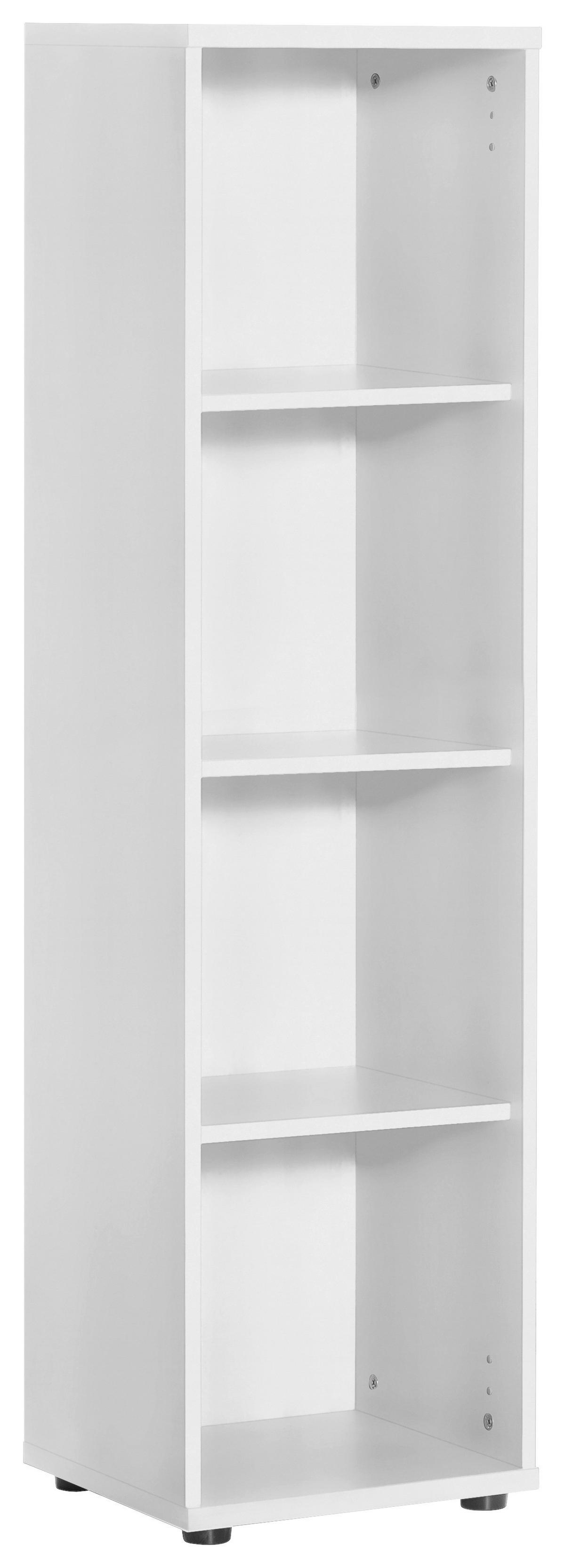 Regal Serie 200 perlweiß B/H/T: ca. 39,3x146,9x34,5 cm Serie 200 - perlweiß (39,30/146,90/34,50cm) - Möbelpartner