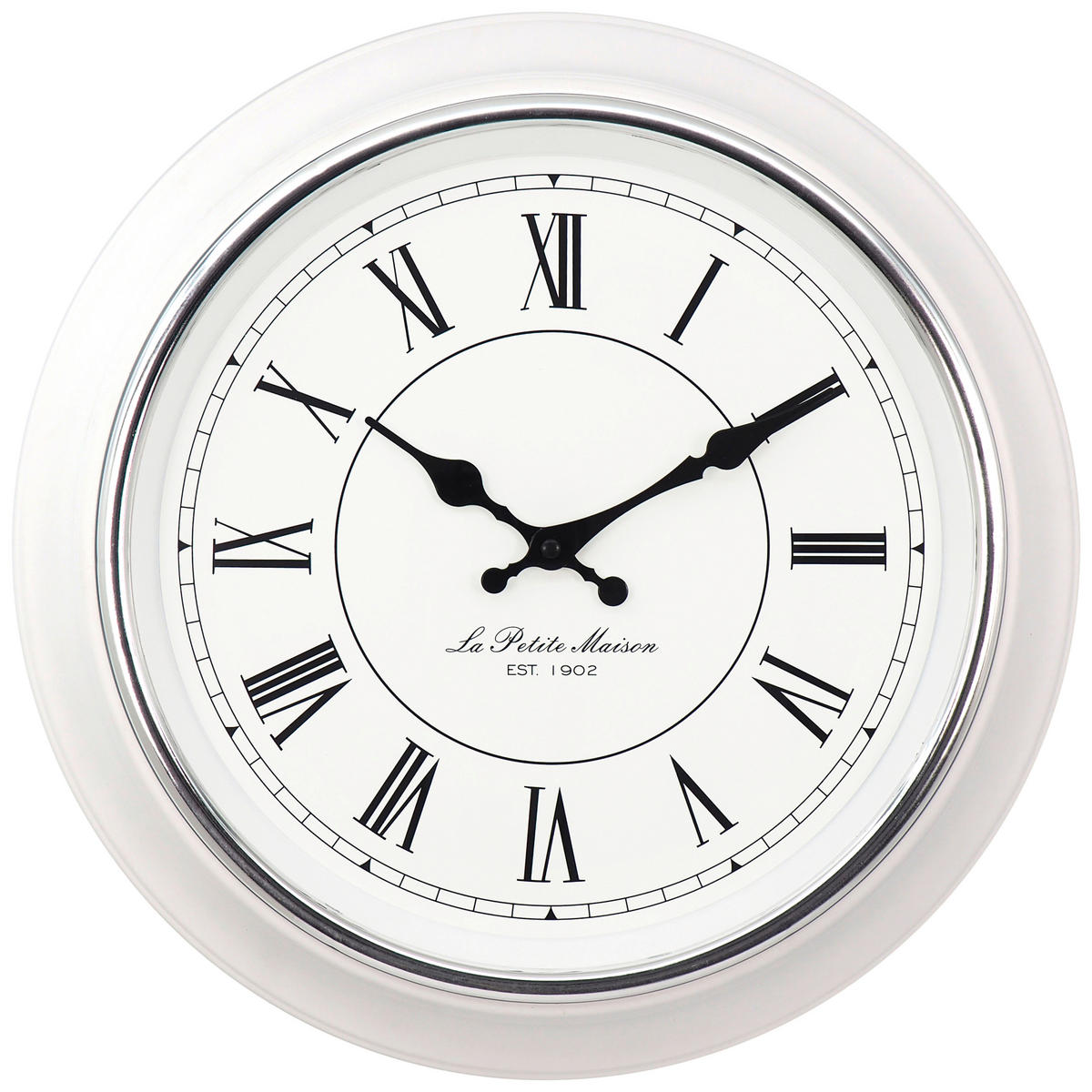 Mebus Wanduhr weiß D: ca. 38 cm Wanduhr_Yella - weiß (38,00cm) - Mebus