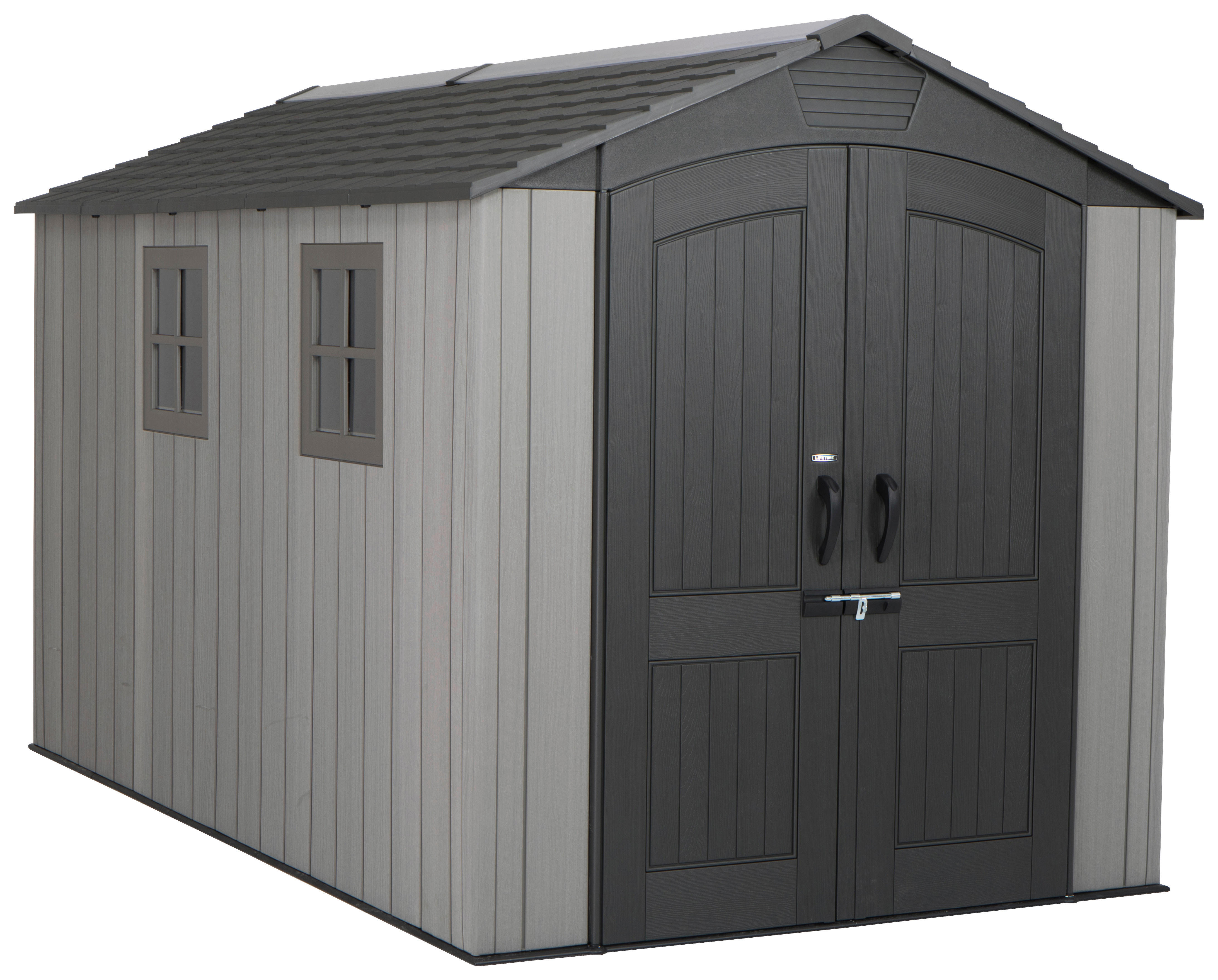 Lifetime Gartenhaus Terra grau B/H/L: ca. 213x228x356 cm Terra - grau (356,00/213,00/228,00cm) - Lifetime