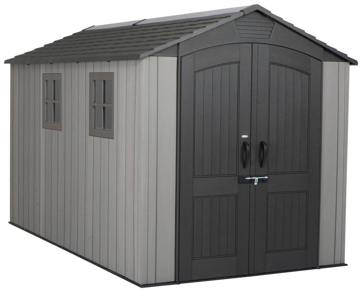 Lifetime Gartenhaus Terra grau B/H/L: ca. 213x228x356 cm Terra - grau (356,00/213,00/228,00cm) - Lifetime
