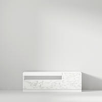 TV-Lowboard 9499 weiß Marmor Optik B/H/T: ca. 120x40x37 cm 9499 - weiß (120,00/40,00/37,00cm) - moebel17