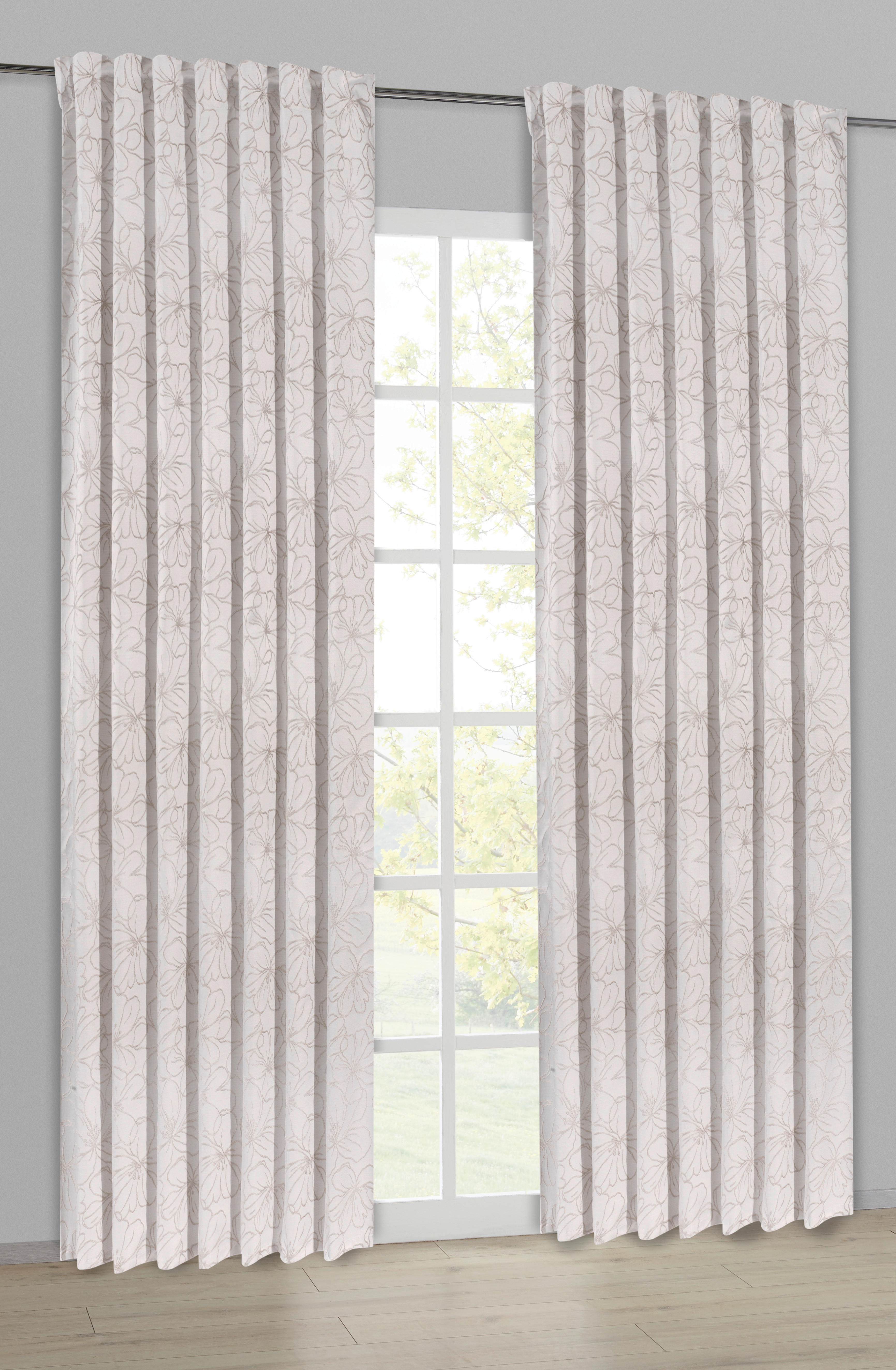 Kombivorhang Julia beige B/L: ca. 140x245 cm Julia - beige (140,00/245,00cm)