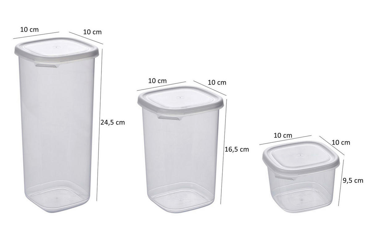 HermiaConcept Vorratsdosenset 18tlg. weiß 18tlg. - weiß - HermiaConcept