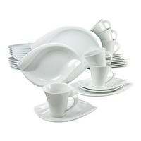 CreaTable Kombiservice ACACIA weiß Porzellan 30 tlg. ACACIA - weiß - CreaTable